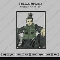 Shikamaru Rectangle Embroidery