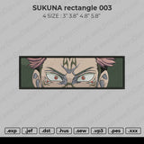 Sukuna Rectangle 003 Embroidery