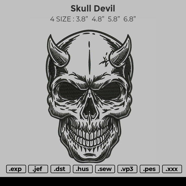 Skull Devil Embroidery