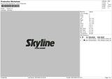 Skyline Embroidery File 6 sizes