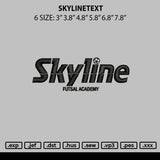 Skyline Embroidery File 6 sizes