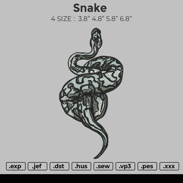 Snake Embroidery