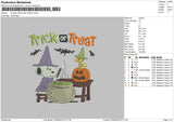 Snoopy Trick T Embroidery File 6 sizes
