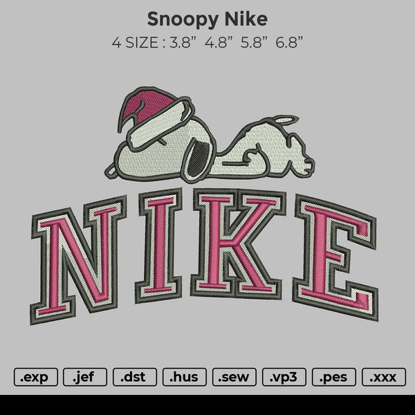 Snoopy Nike Embroidery