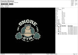 Snore Embroidery File 6 sizes