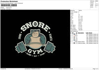 Snore Embroidery File 6 sizes