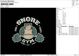 Snore Embroidery File 6 sizes