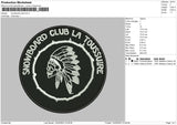 Snowb Club Embroidery File 6 sizes