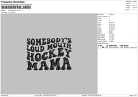 Somebodys Embroidery File 6 sizes