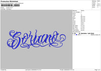 Soriano Embroidery File 6 sizes