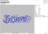 Soriano Embroidery File 6 sizes