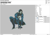 Spider V7 Embroidery File 6 sizes