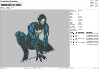 Spider V7 Embroidery File 6 sizes