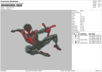Spider V8 Embroidery File 6 sizes