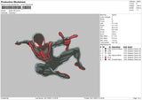 Spider V8 Embroidery File 6 sizes