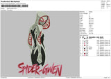 Spider Gwen Embroidery File 6 sizes