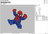Spiderlego Embroidery File 6 sizes