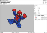 Spiderlego Embroidery File 6 sizes