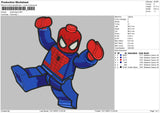 Spiderlego Embroidery File 6 sizes