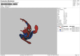Spider V6 Embroidery File 6 sizes