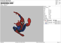 Spider V6 Embroidery File 6 sizes
