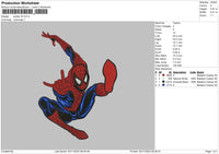 Spider V6 Embroidery File 6 sizes