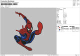 Spider V6 Embroidery File 6 sizes