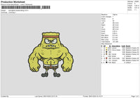 Spongegym Embroidery File 6 sizes