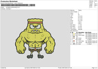 Spongegym Embroidery File 6 sizes