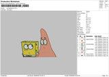 Spongepatrick Embroidery File 6 sizes