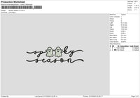 Spooky Sv2 Embroidery File 6 sizes