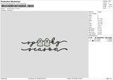 Spooky Sv2 Embroidery File 6 sizes