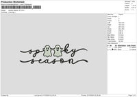 Spooky Sv2 Embroidery File 6 sizes