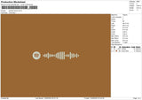 Spotify Brown Embroidery File 6 sizes