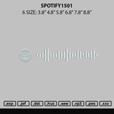 Spotify1501 Embroidery File 6 sizes