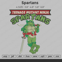 Spartans Embroidery