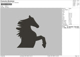Stallion Embroidery File 6 sizes