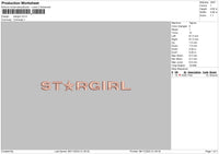 Stargirl Embroidery File 6 sizes