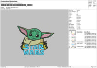 Star Wars Baby Yoda Embroidery