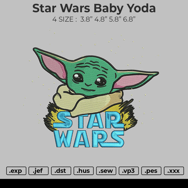 Star Wars Baby Yoda Embroidery