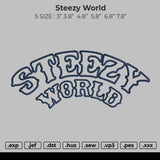 Steezy World line Embroidery