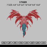 S Tiger Embroidery