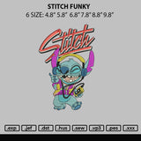 Stitch Funky Embroidery File 6 sizes