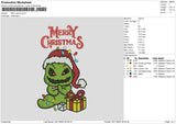 Grinch Xmas 03 Embroidery File 6 sizes