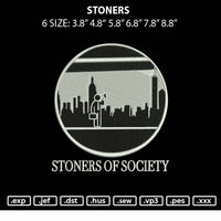 Stoners Embroidery File 6 sizes