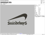 Suicideboys Swoosh Embroidery