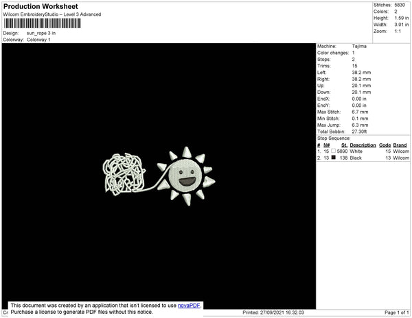 Sun Rope Embroidery – embrostudio