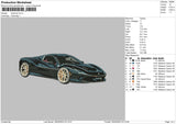 Supercar Embroidery