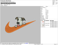 Swoosh Dog 03 Embroidery