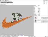 Swoosh Dog 03 Embroidery